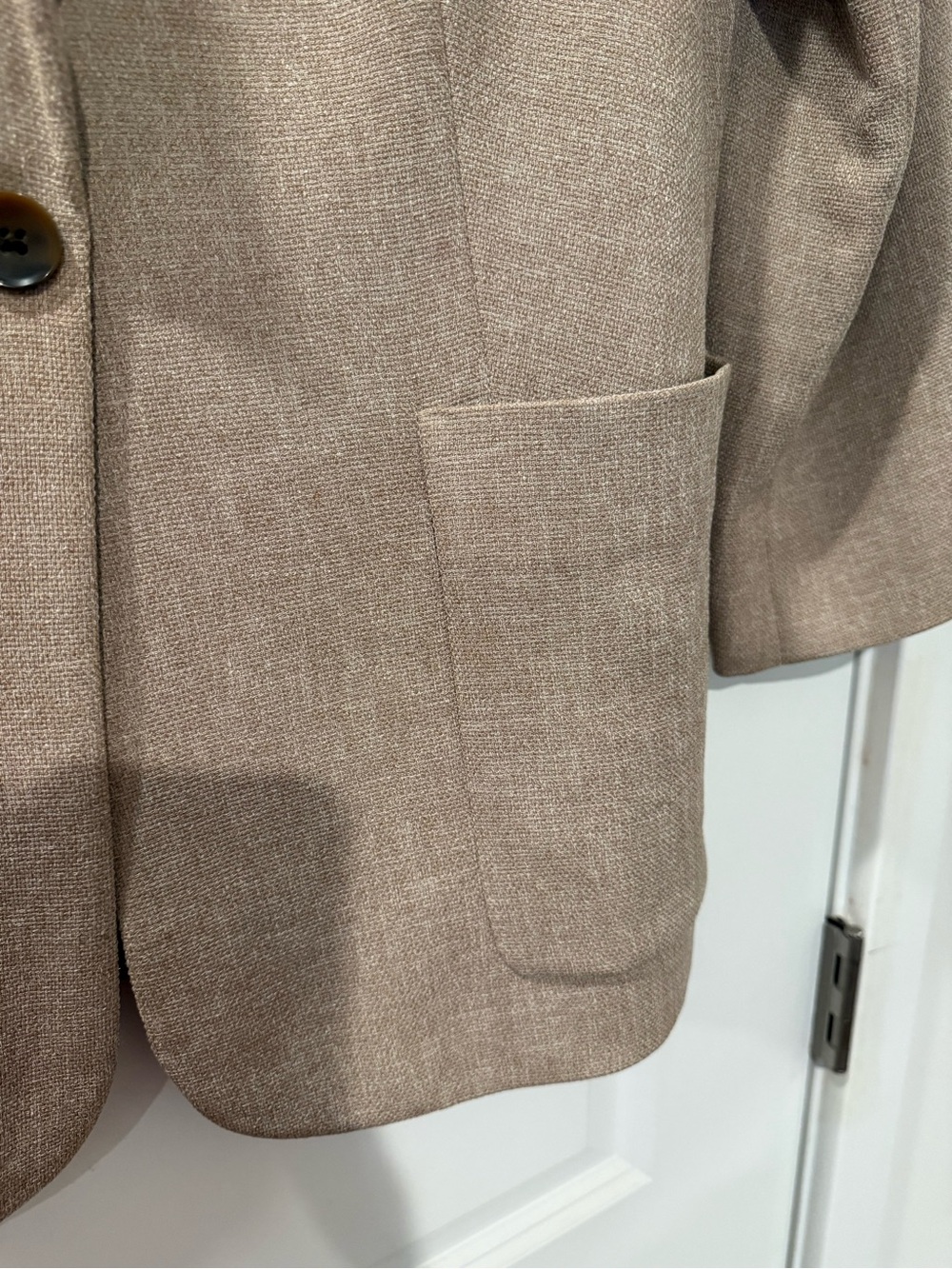 Express Beige Single-Button Blazer - Picture 5 of 5